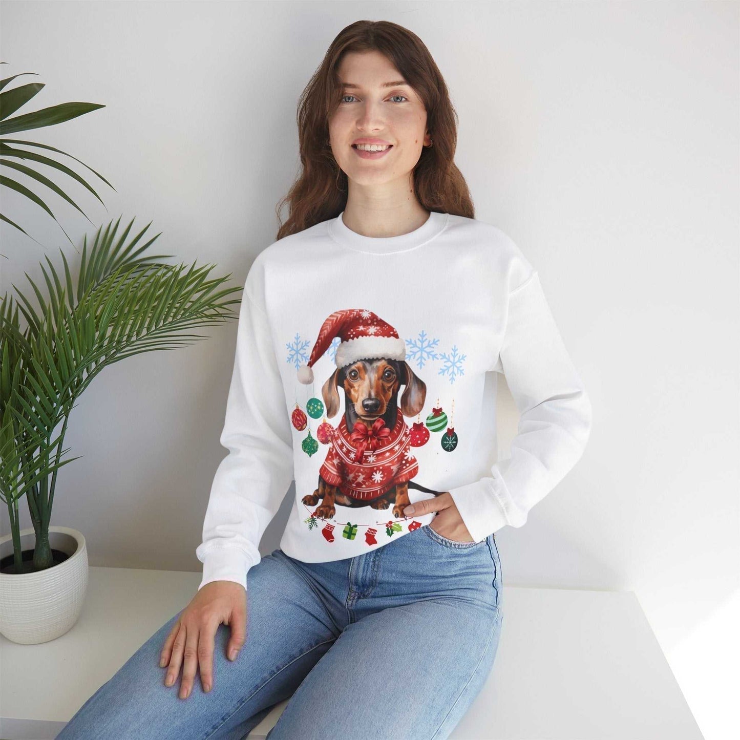 Christmas on the Farm Sweatshirt, Dog Christmas Gift,