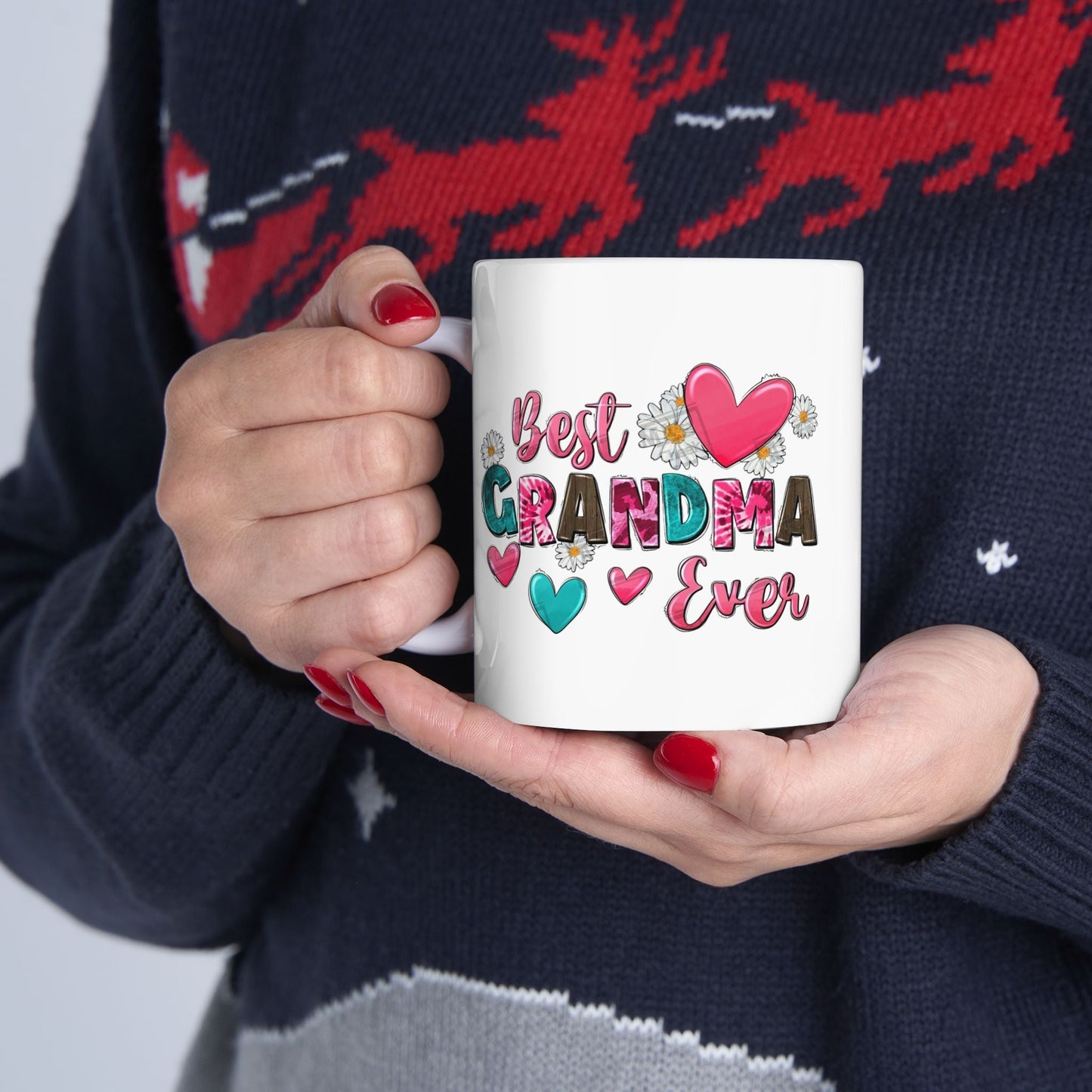 Grandmas Love Ceramic Mug - Heartfelt Gift for Mothers Day & Birthdays - 11oz & 15oz