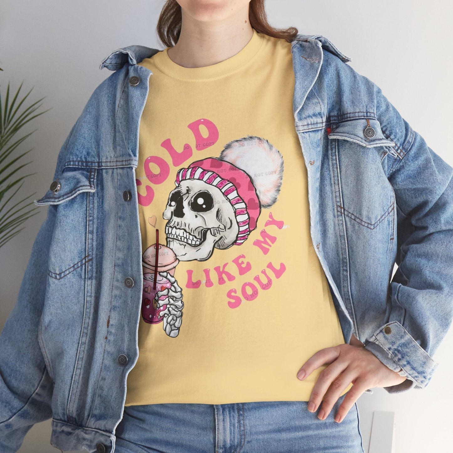 Cold Like My Soul T-Shirt, Skeleton Coffee Gift