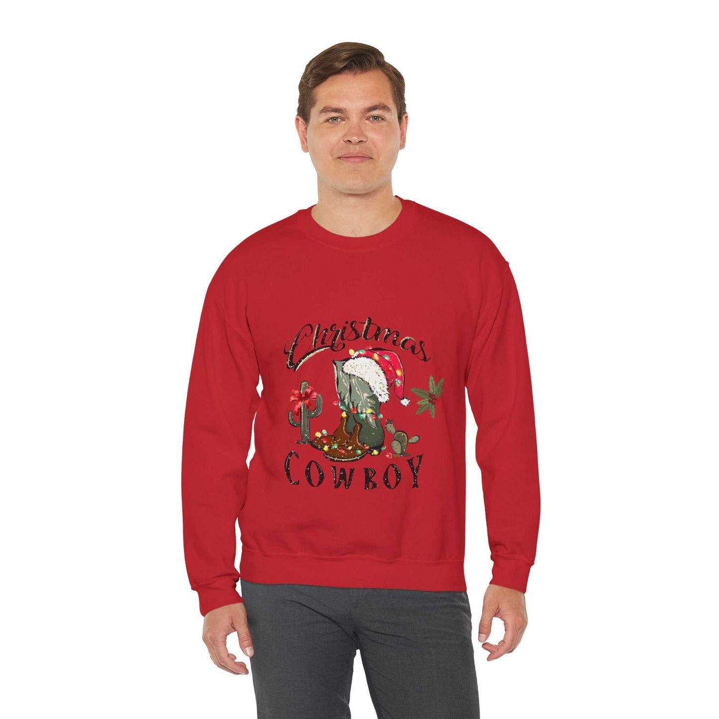Western Christmas Cowboy Sweatshirt, Western Theme Christmas Gift