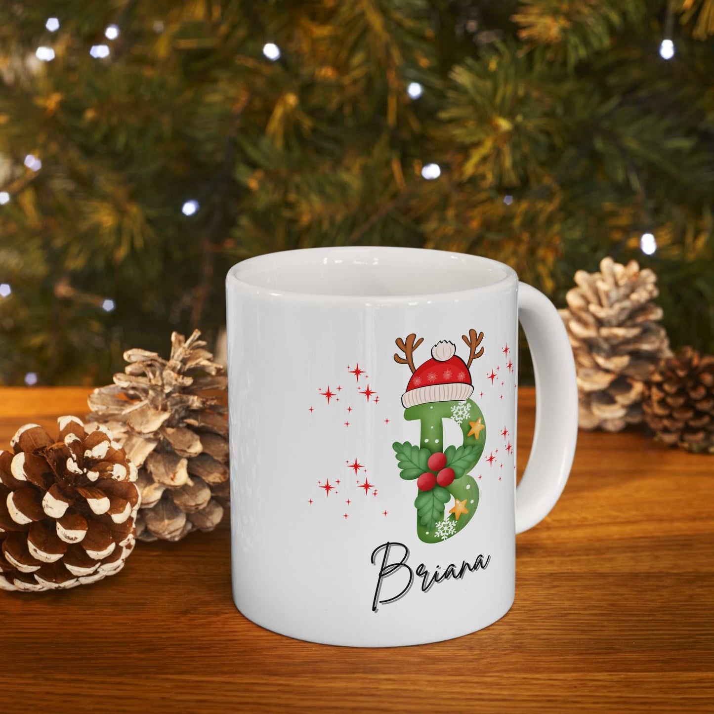 Family Christmas Name Mug, Christmas Mugs With Name Gift