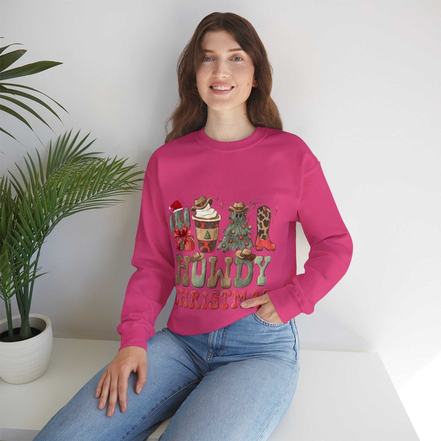 Howdy Christmas Sweatshirt, Cowboy Christmas Gift