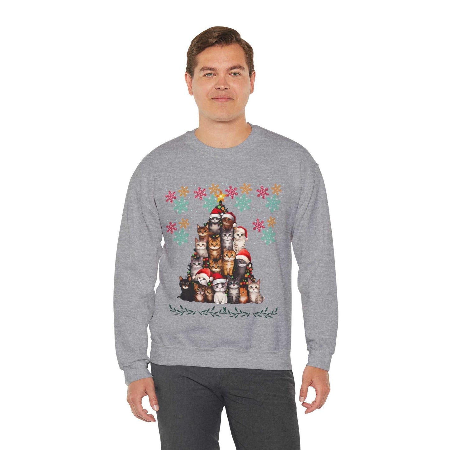 Funny Cats Christmas Sweatshirt, Cat Lover Gift