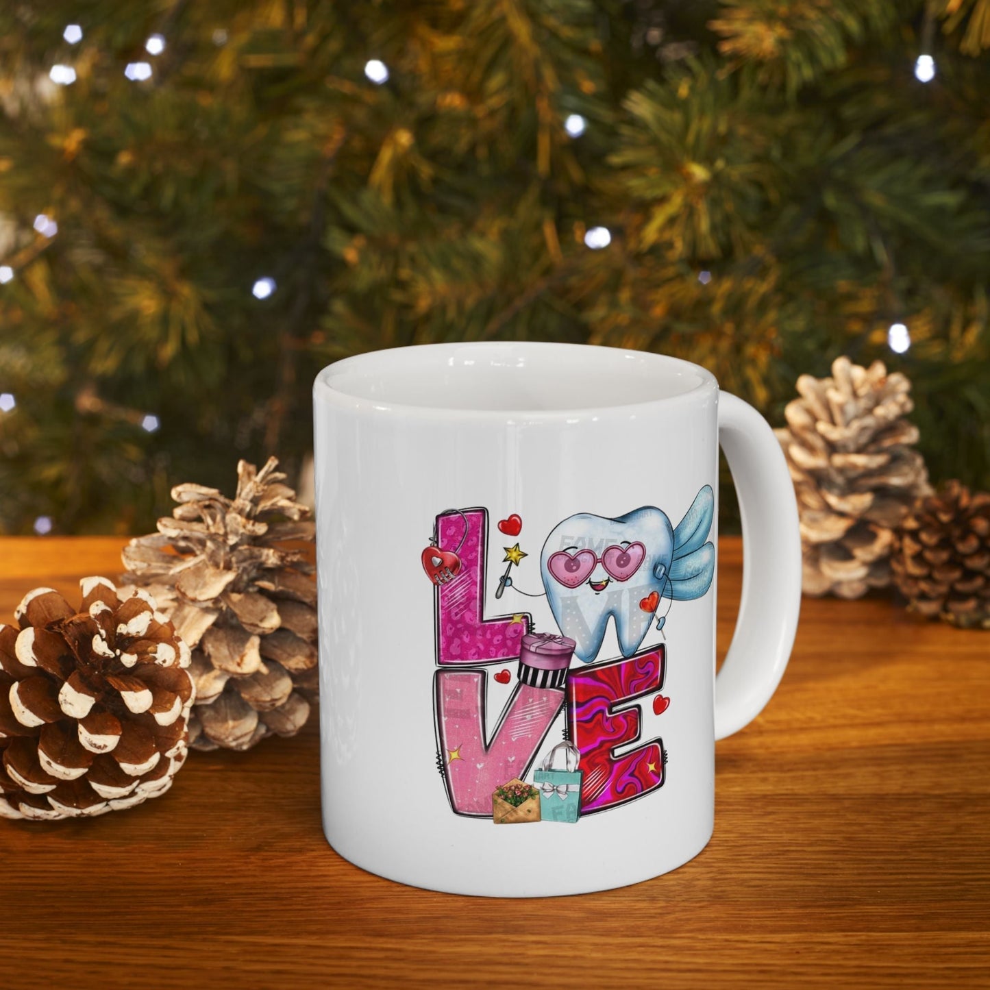Love Dental Valentine Mugs, Dental Hygienist Gift