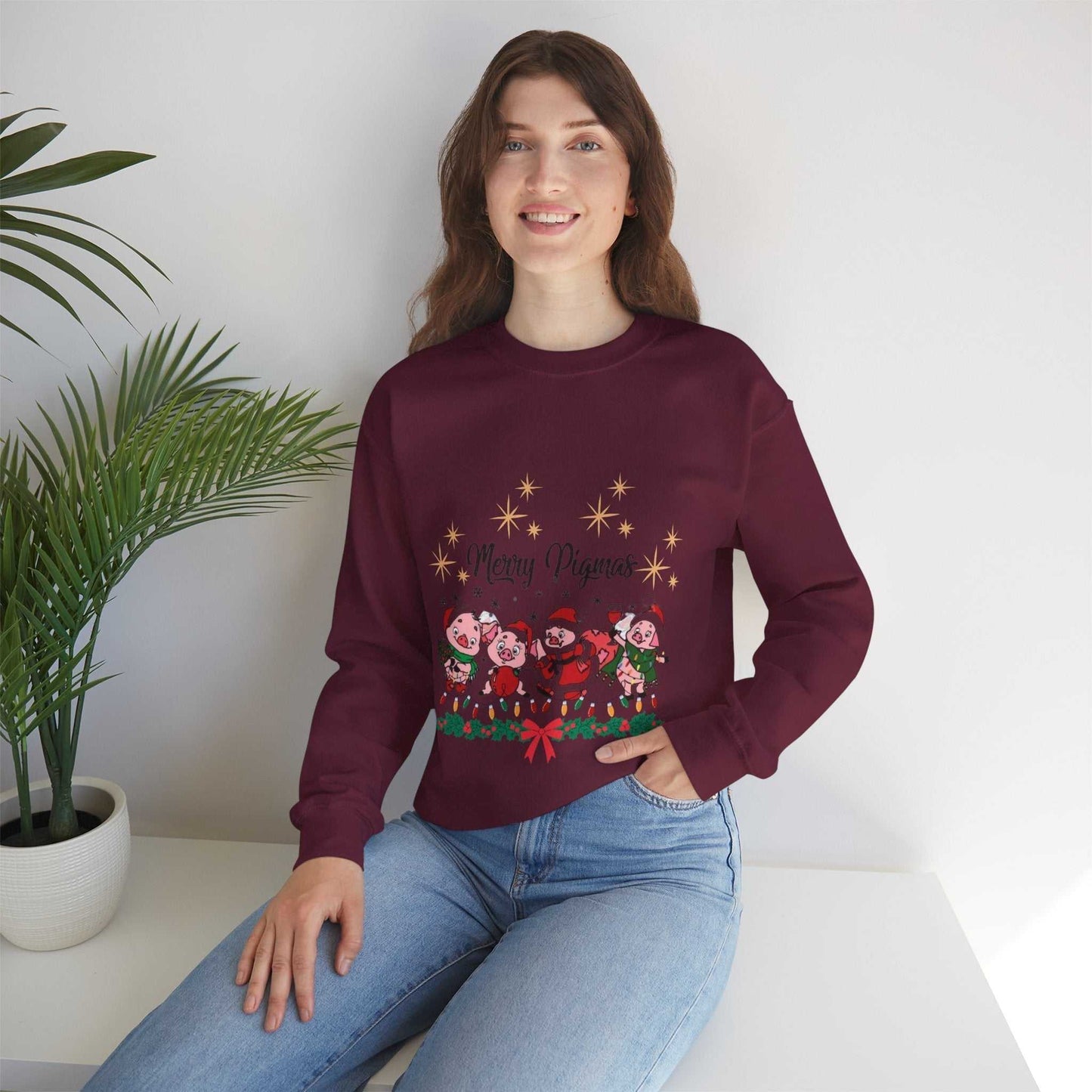Merry Pigmas Sweatshirt, Funny Farmer Christmas Gift