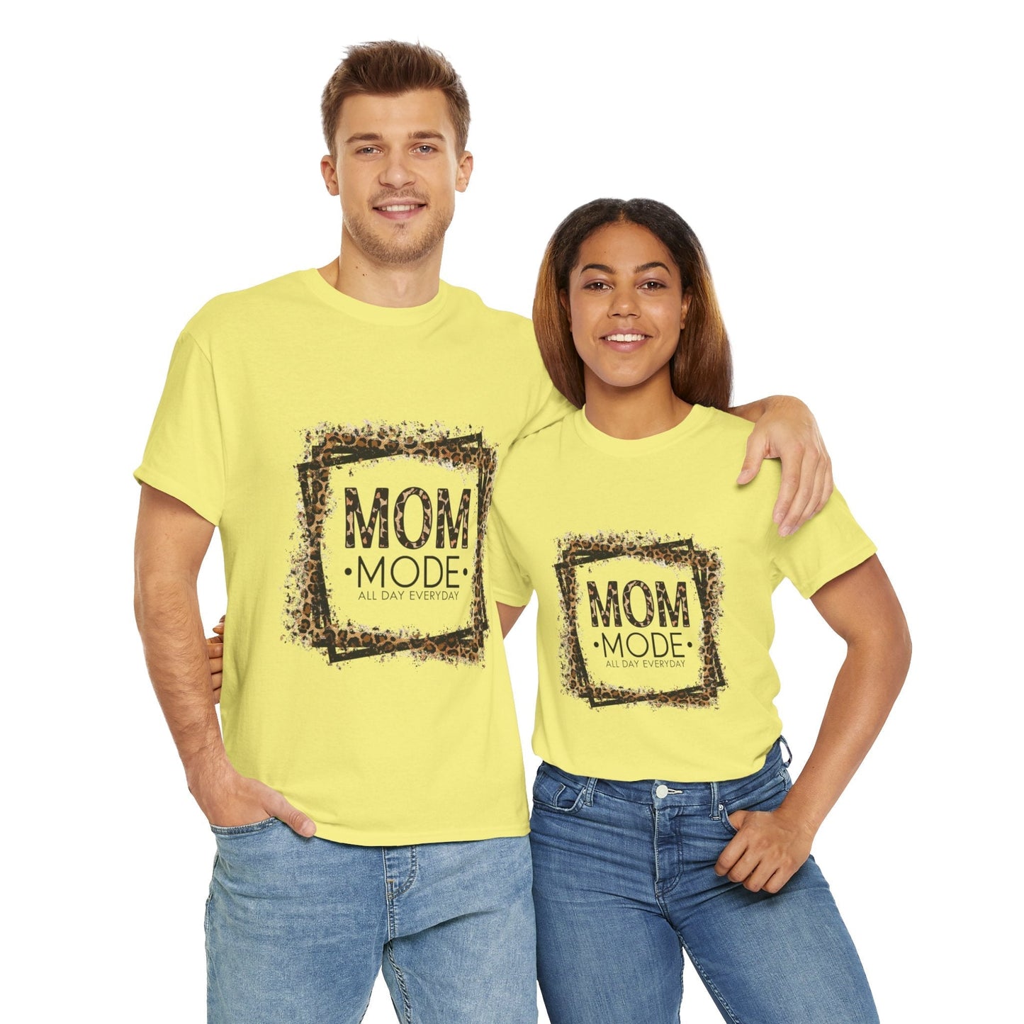 Mom Mode T-Shirt - Unisex Heavy Cotton Tee - All Day Everyday Gift