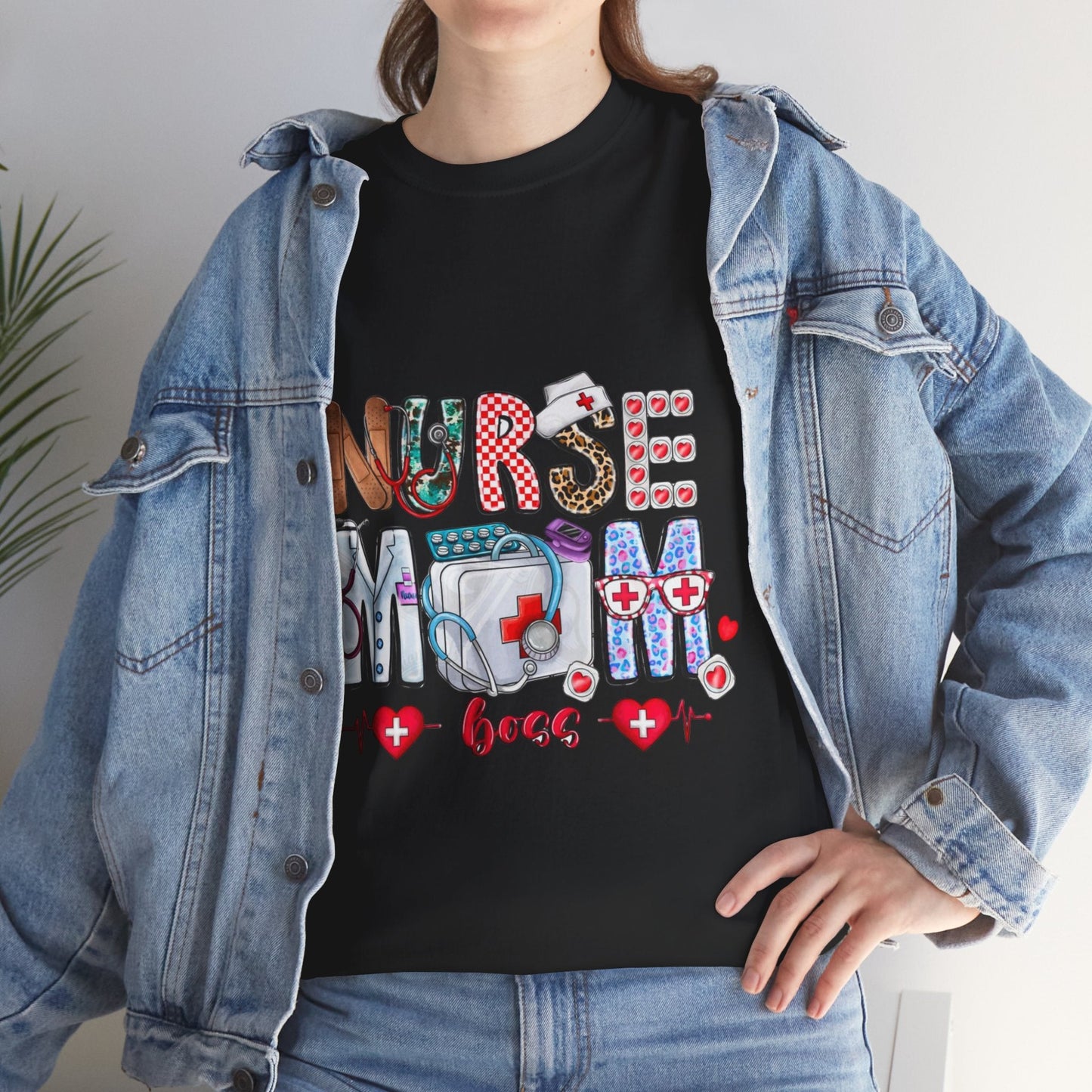 Nurse Mom Boss Shirt, Gift For Nurse Mom