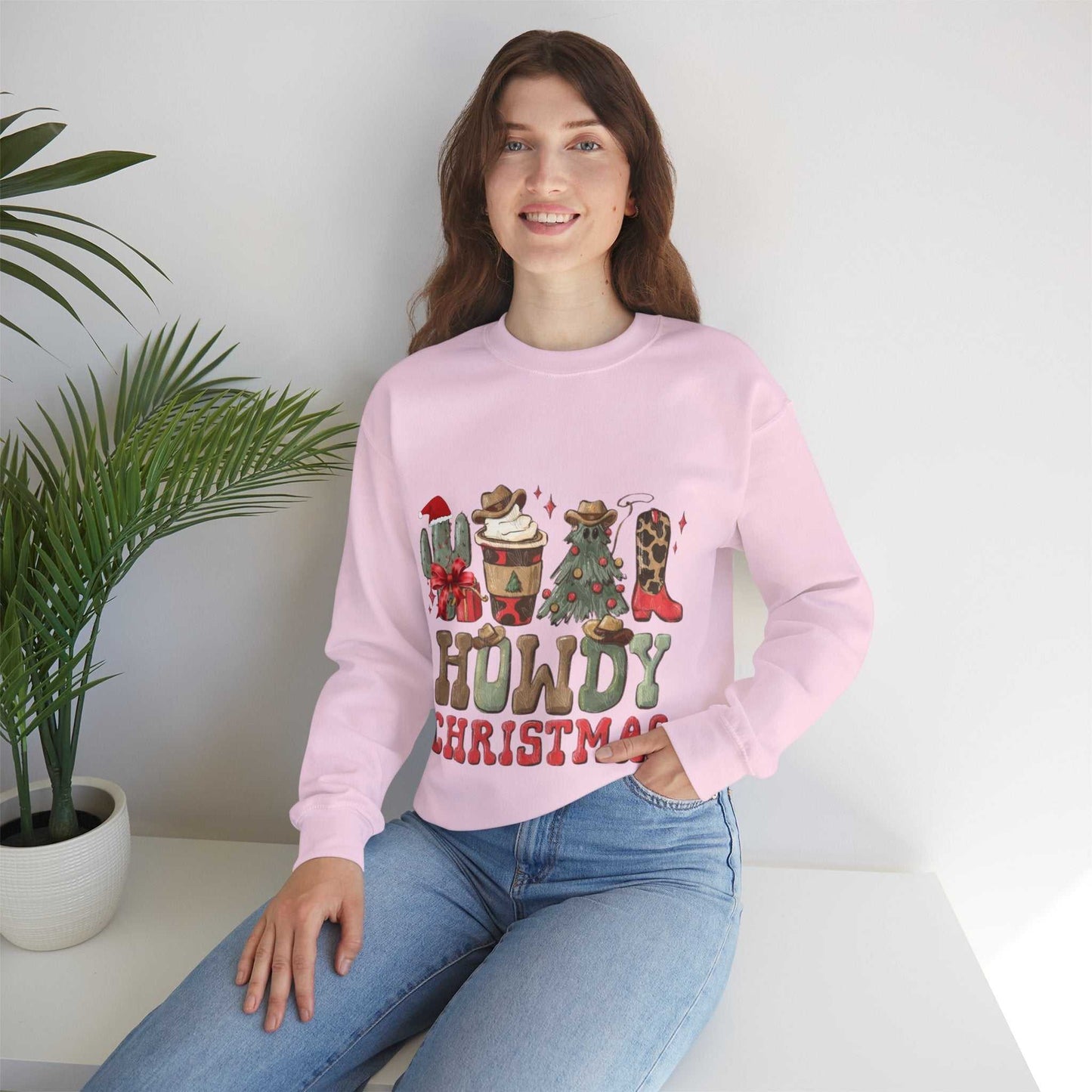 Howdy Christmas Sweatshirt, Cowboy Christmas Gift