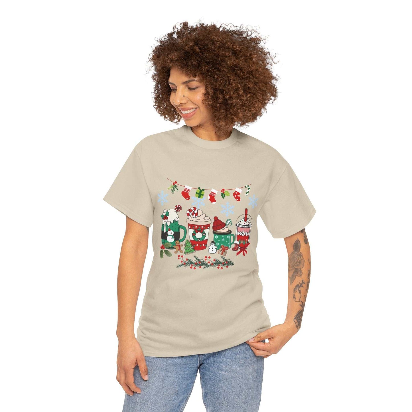 Christmas Coffee Shirt for Women, Perfect Holiday Gift, Festive Design.