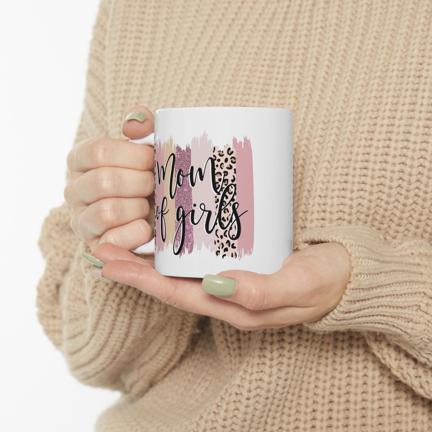 Trendy Leopard Print Ceramic Mug - "Mugs of Girls" - Perfect Gift for Coffee Lovers