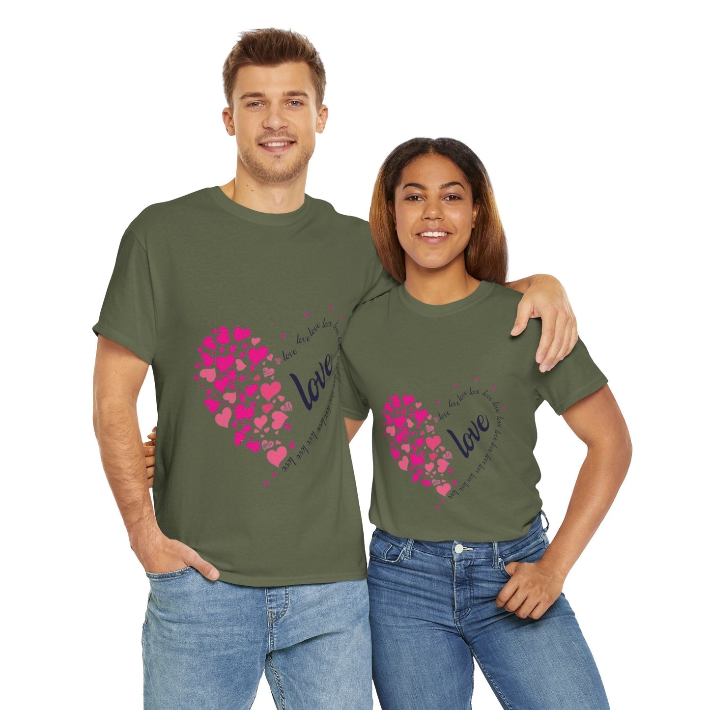 Valentines Day Hearts Love T-Shirt, Red Heart Love Gift