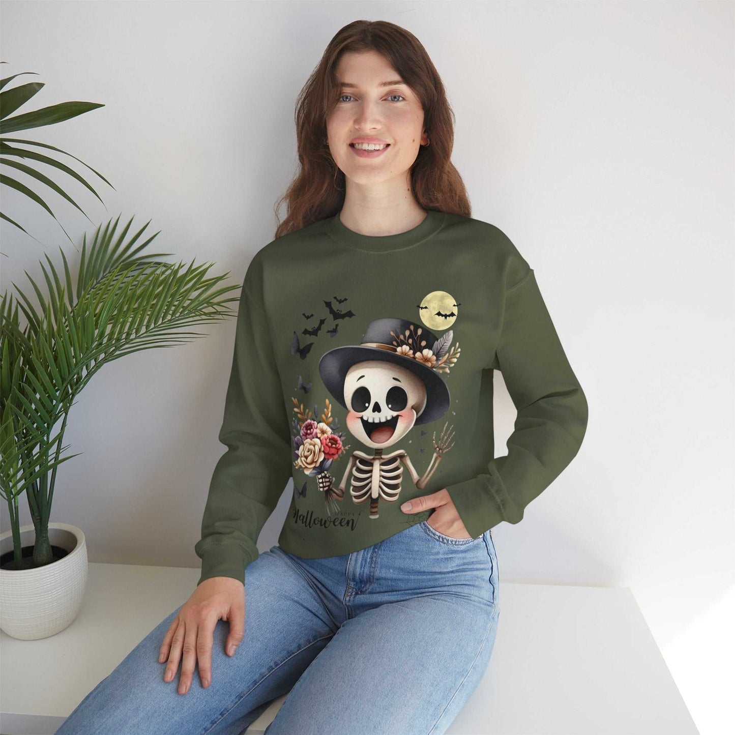 Funny Skeleton Kids Halloween Sweatshirt – Spooky & Cute Costume Alternative!