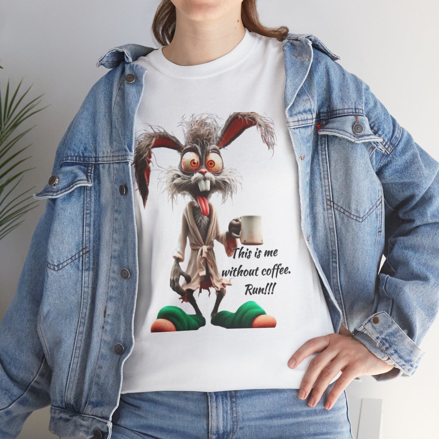 Funny Coffee Lover Tee - Unisex Heavy Cotton Shirt, Perfect Gift for Caffeine Addicts