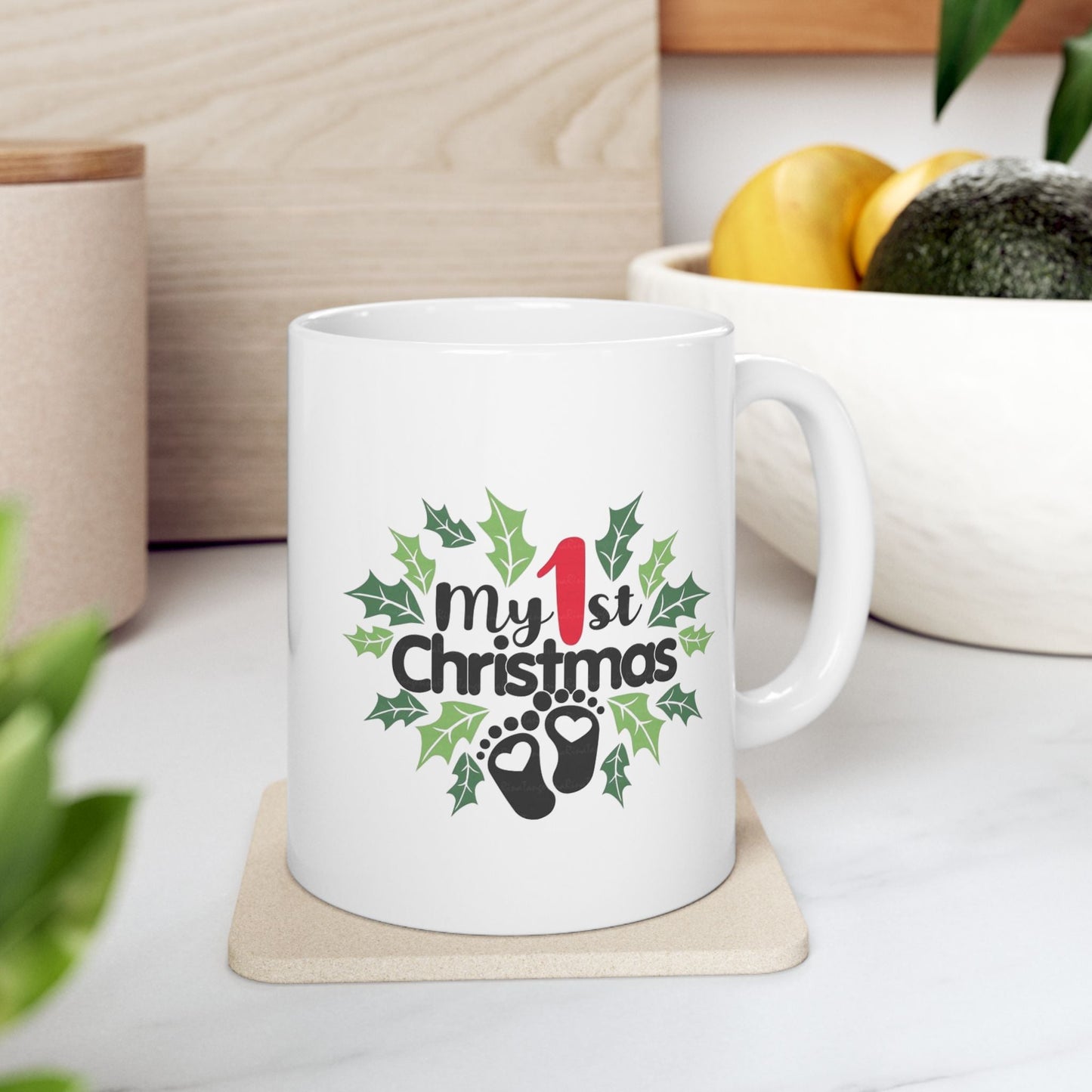 Family Christmas Name Mug, Baby First Gift