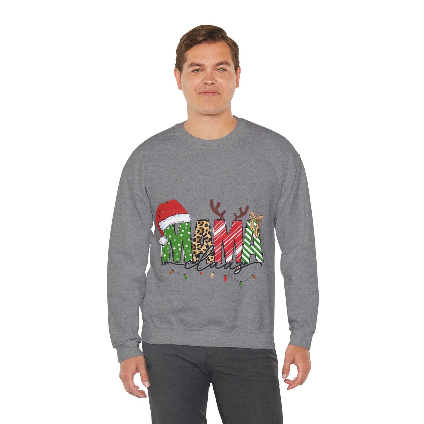 Mama Claus Sweatshirt, Family Christmas Gift, Merry Christmas Sweatshirt