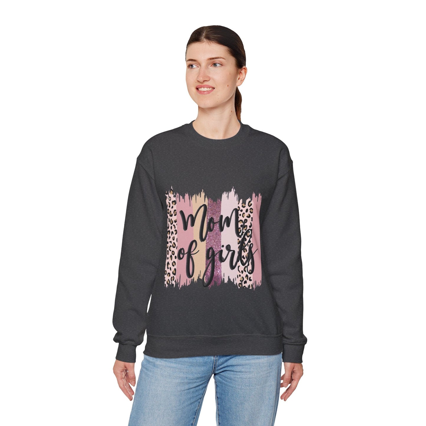 Mom of Girls Crewneck Sweatshirt - Stylish & Comfy Gift for Moms
