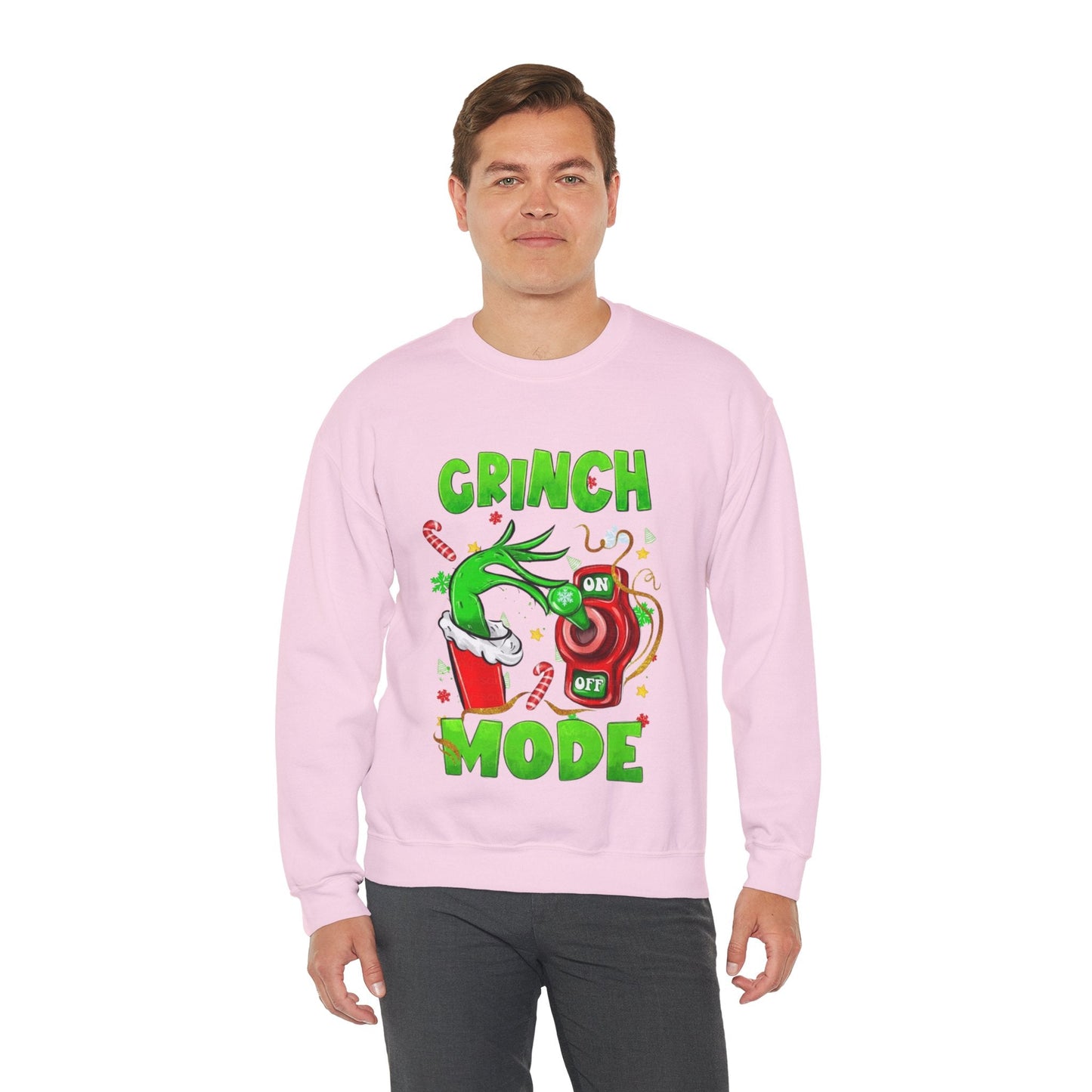 Grinch Mode On Christmas Sweatshirt, Funny Grinch Gift