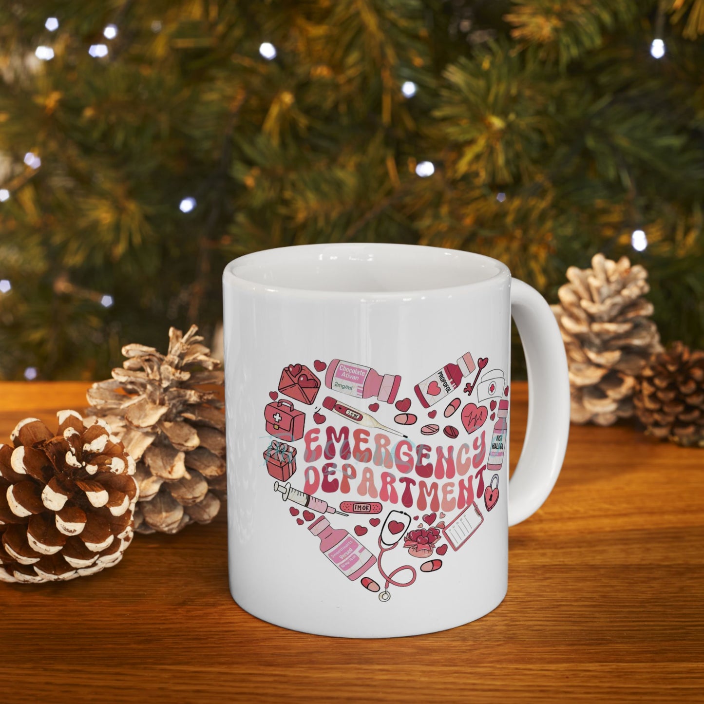Emergency Department Nurse Valentine Mugs, Valentines Day Nursing Gifts