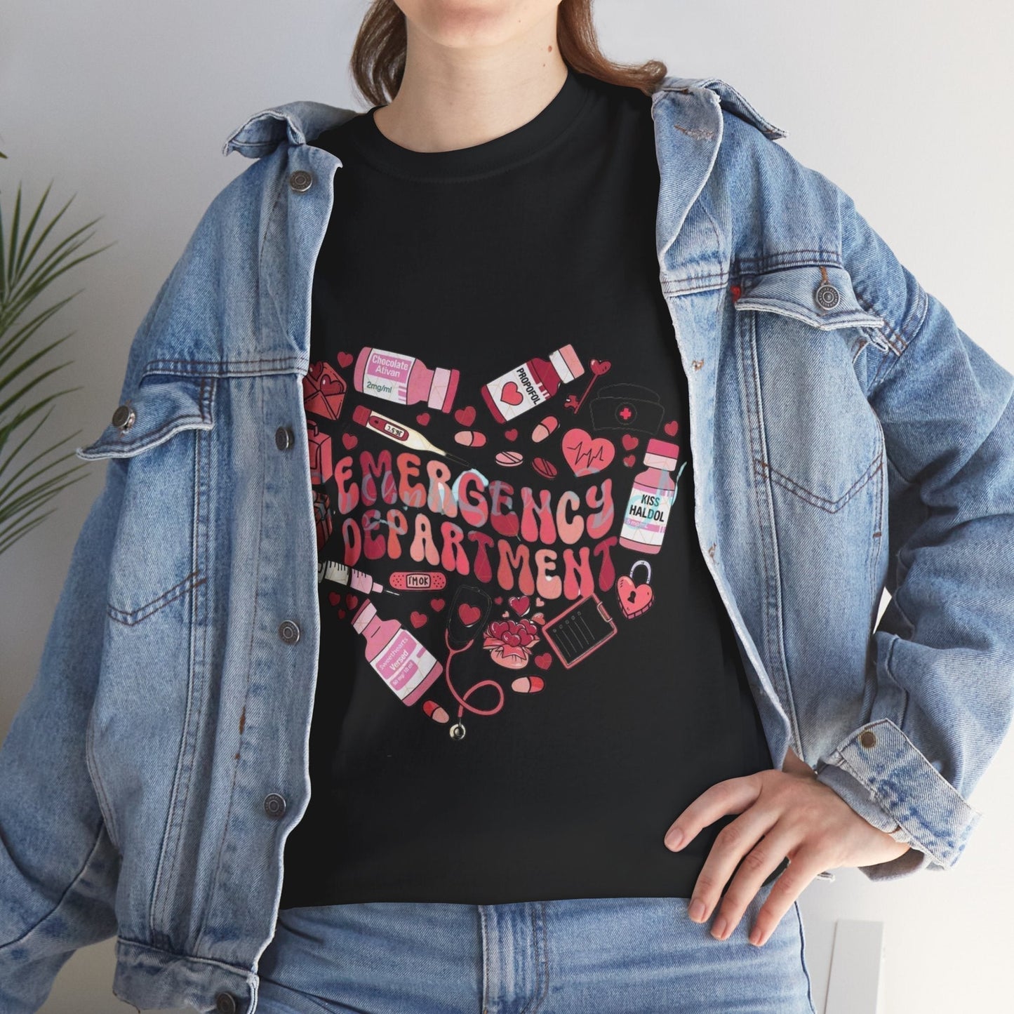 Emergency Department Nurse Valentine T-Shirt , Valentines Day Nursing Gifts