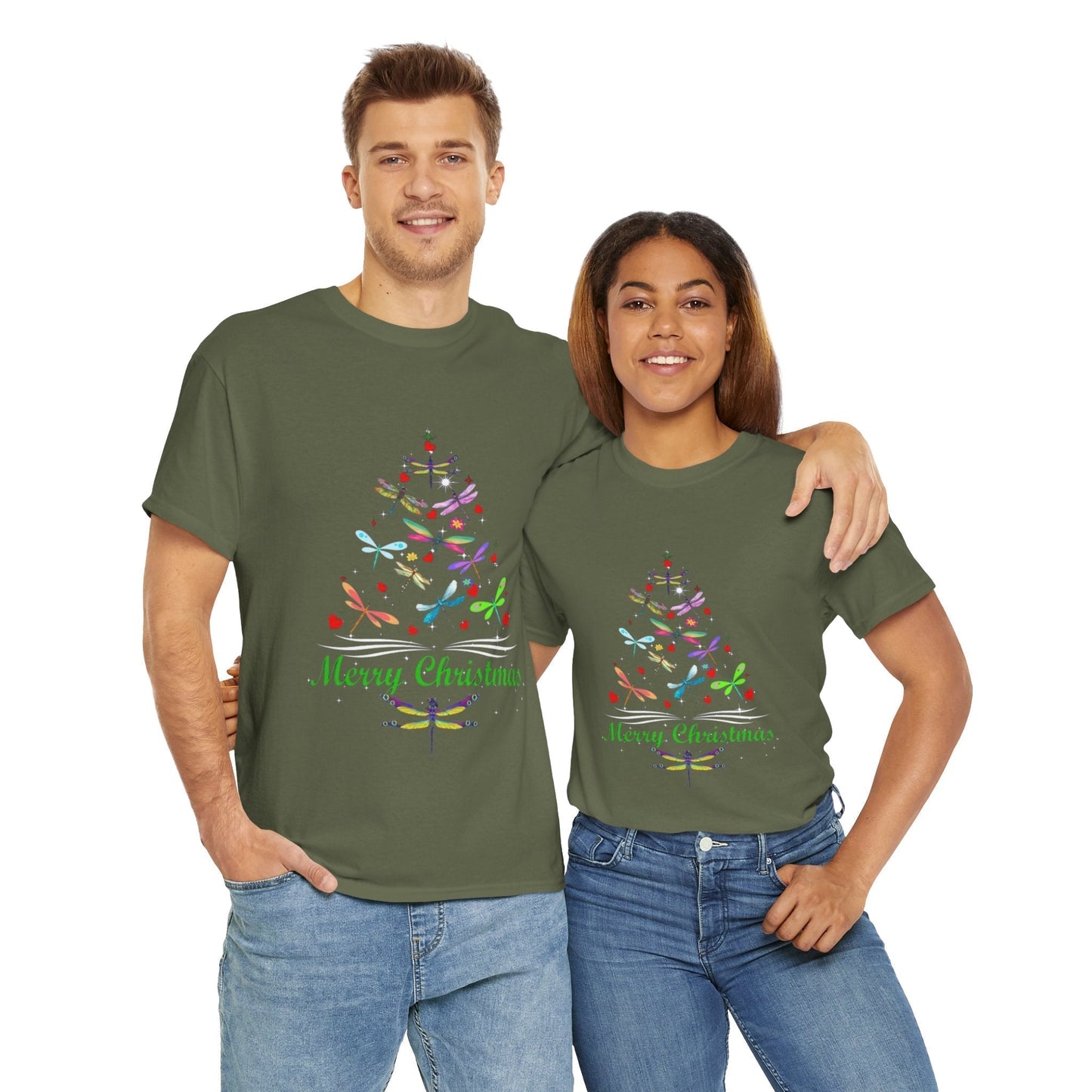Christmas Dragonfly Shirt, Dragonfly Gift