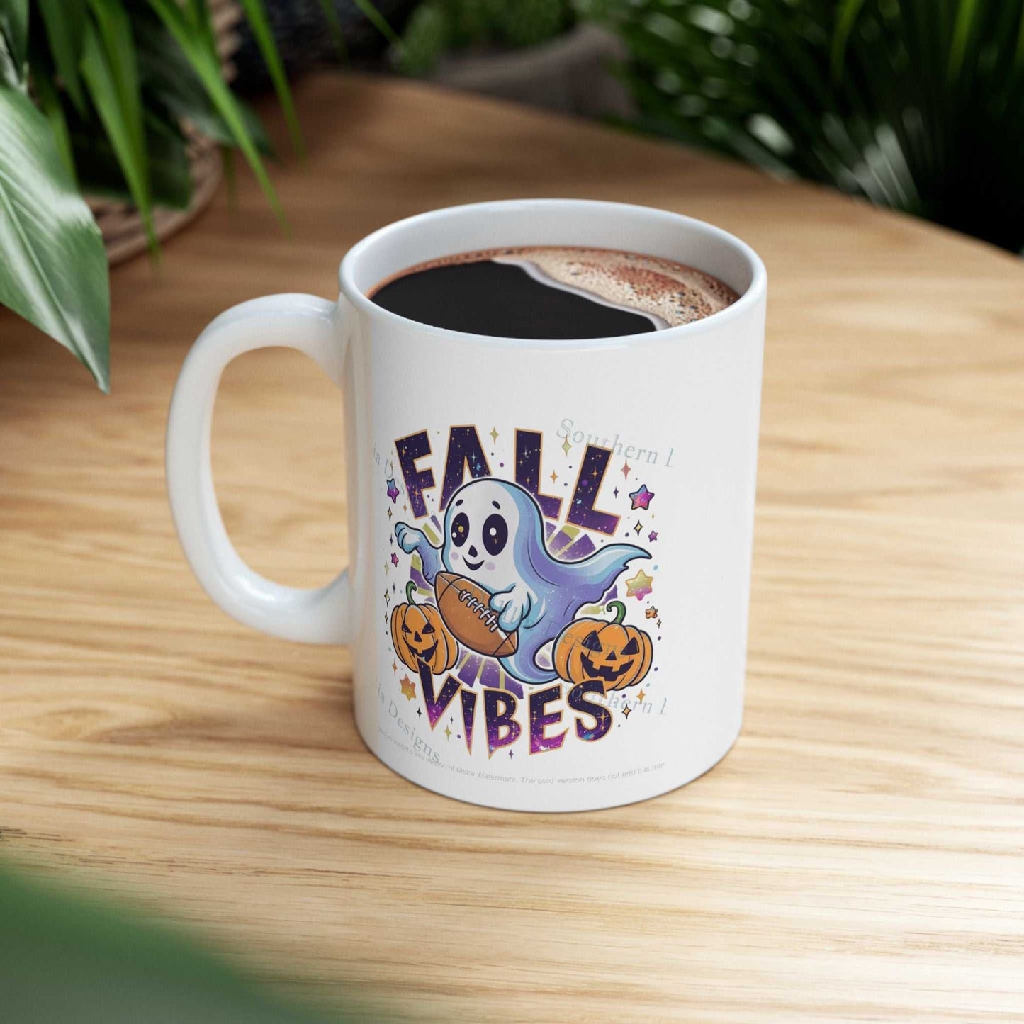 Fall Vibes Mugs, Cute Thanksgiving Gift, Halloween Mug