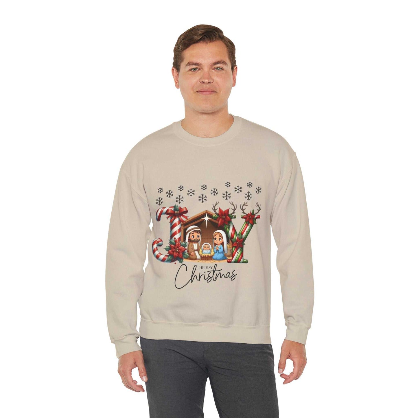 Joy To The World Sweatshirt, Christmas Baby Jesus Gift, Cute Jesus Sweatshirt