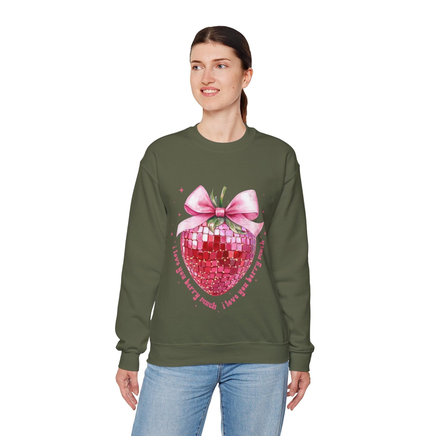 I Love You Berry Much Sweatshirt, Love Valentines Heart Gift