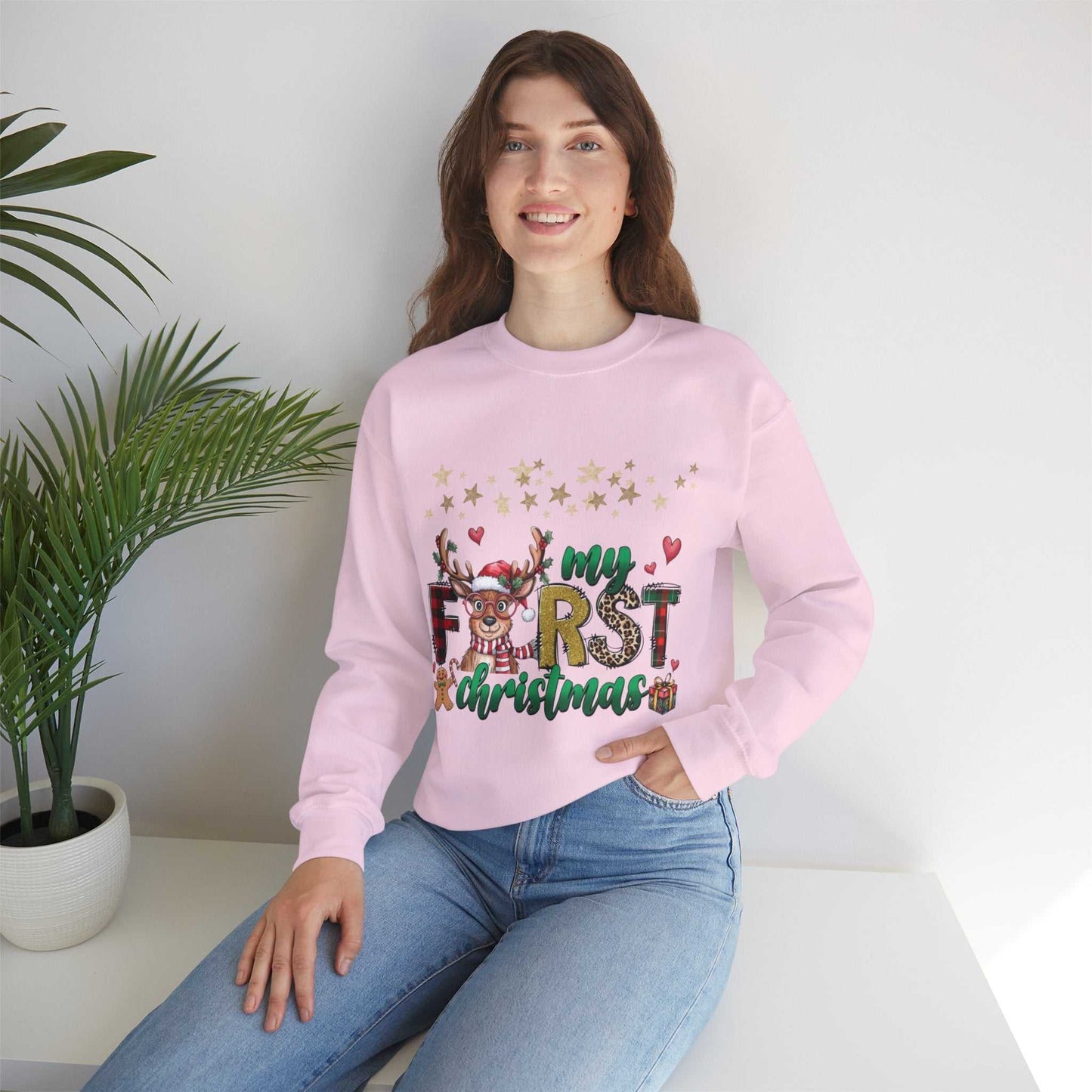 My First Christmas Sweatshirt, Family Sweatshirt Gift, Cute Baby Sweater for Christmas