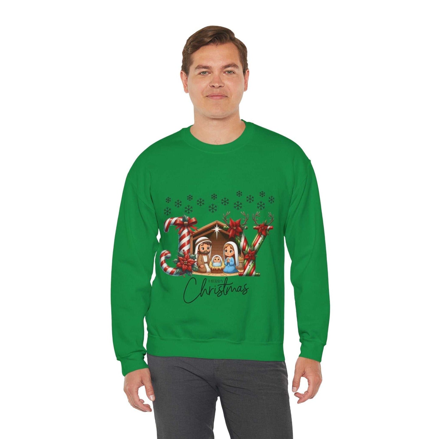 Joy To The World Sweatshirt, Christmas Baby Jesus Gift, Cute Jesus Sweatshirt