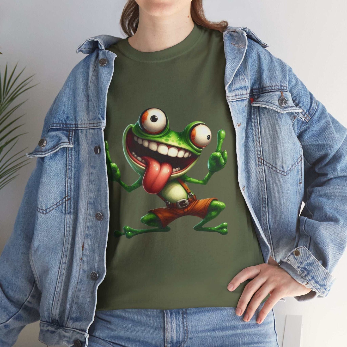 Funny Frog Graphic Tee, Quirky Unisex Shirt, Gift for Frog Lovers