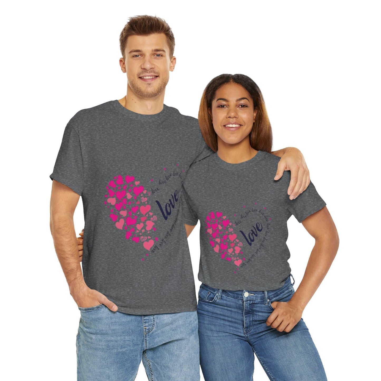 Valentines Day Hearts Love T-Shirt, Red Heart Love Gift
