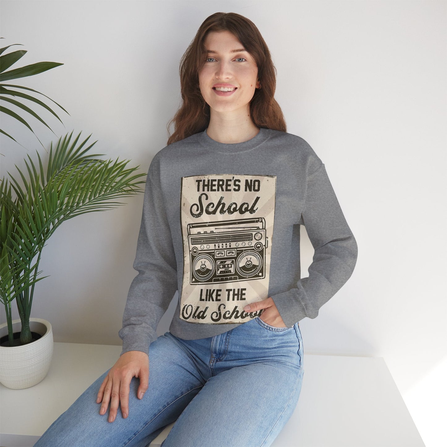 Retro Crewneck Sweatshirt 'There's No School Like the Old School'