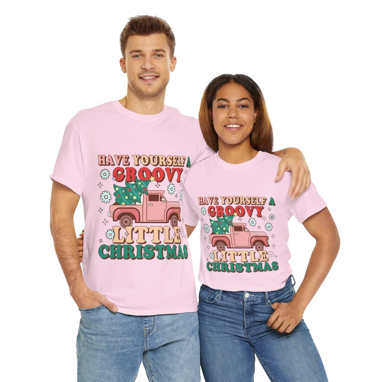 Retro Christmas Shirt with Groovy Holiday Design, Perfect Vintage Christmas Gift for Her