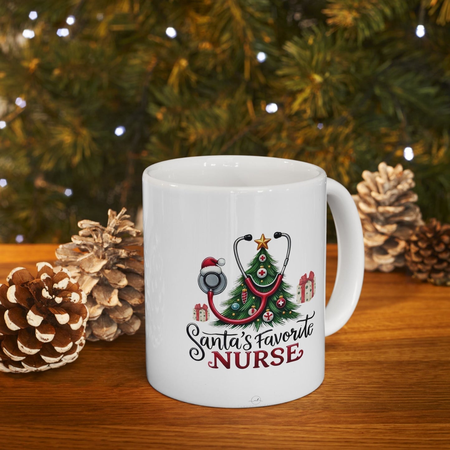 Santas Favorite Nurse Mug – Celebrates Christmas Gift for Nurses