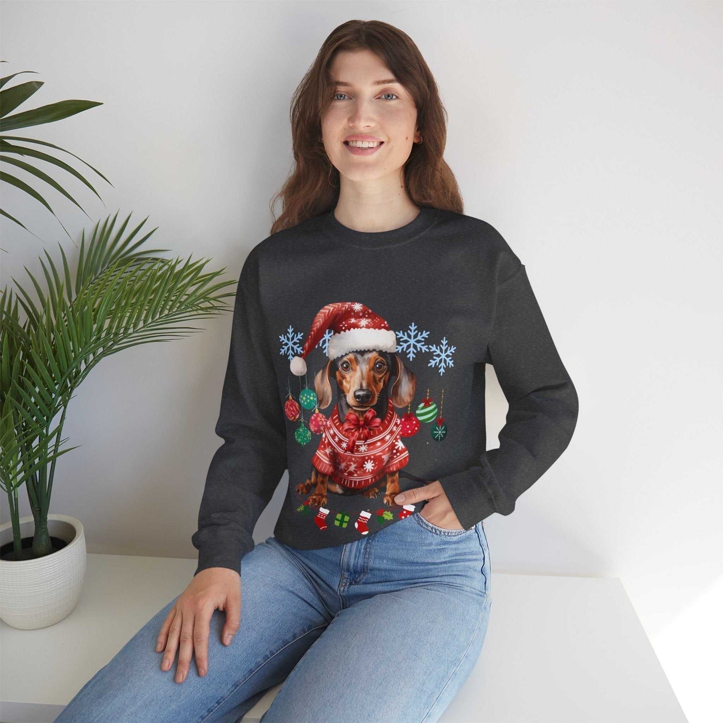 Christmas on the Farm Sweatshirt, Dog Christmas Gift,