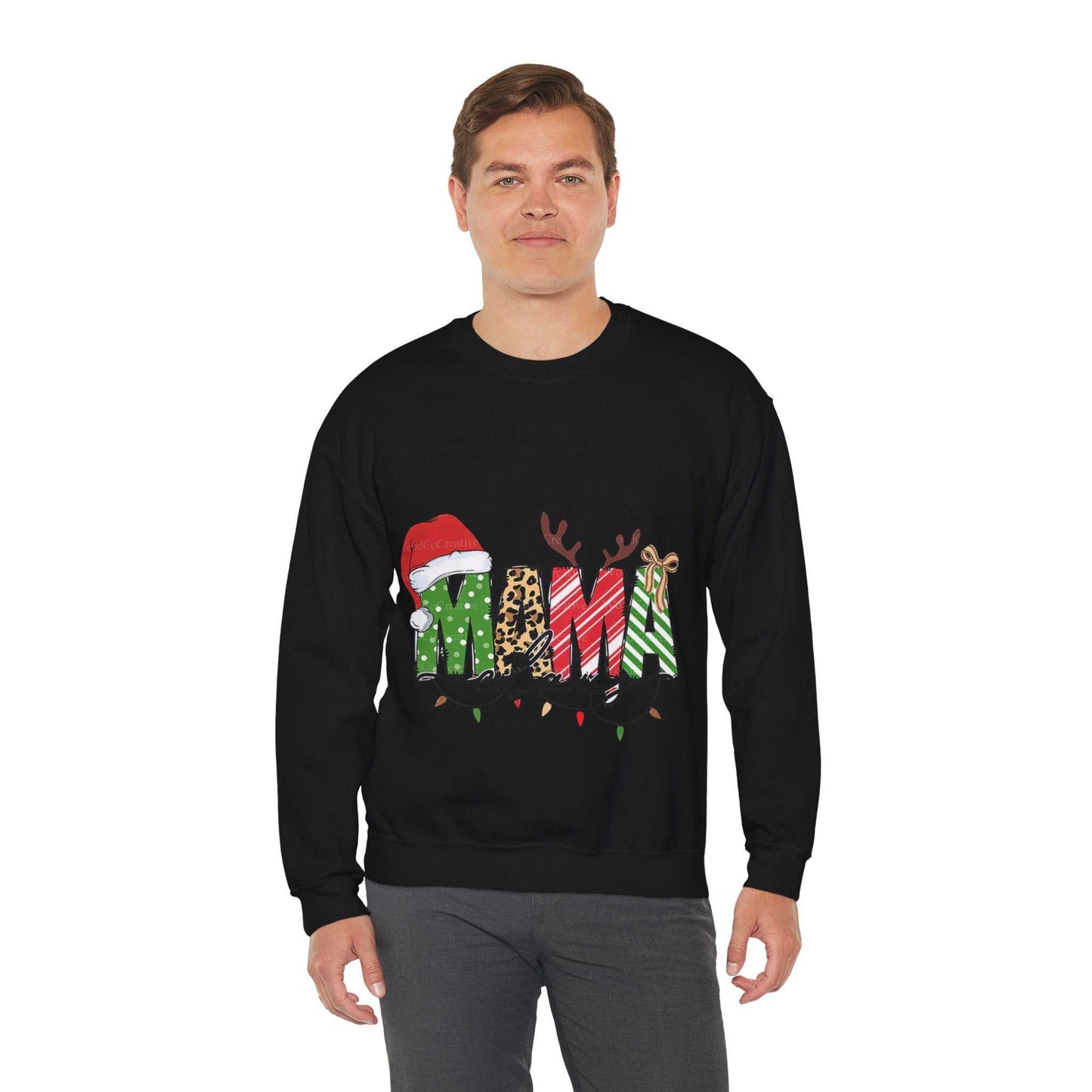 Mama Claus Sweatshirt, Family Christmas Gift, Merry Christmas Sweatshirt