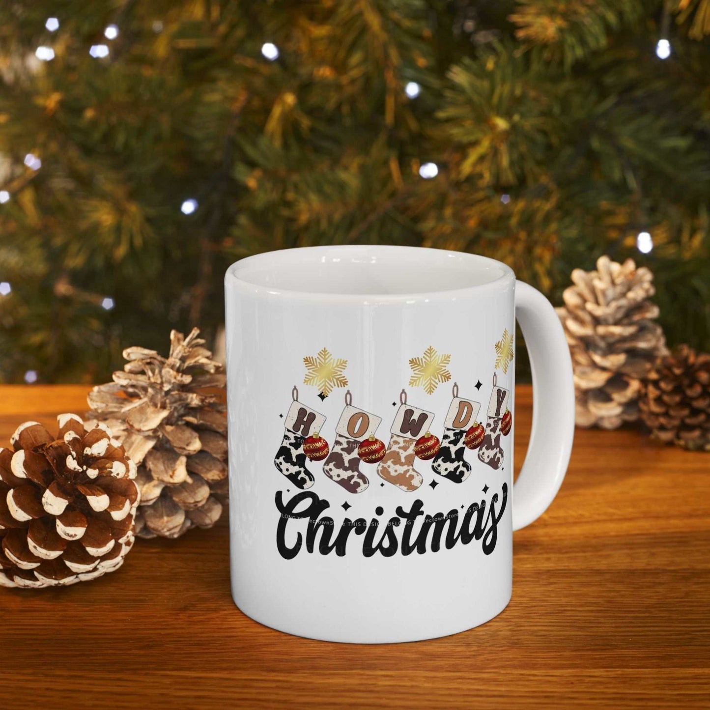 Howdy Christmas Mugs, Christmas Western Gift