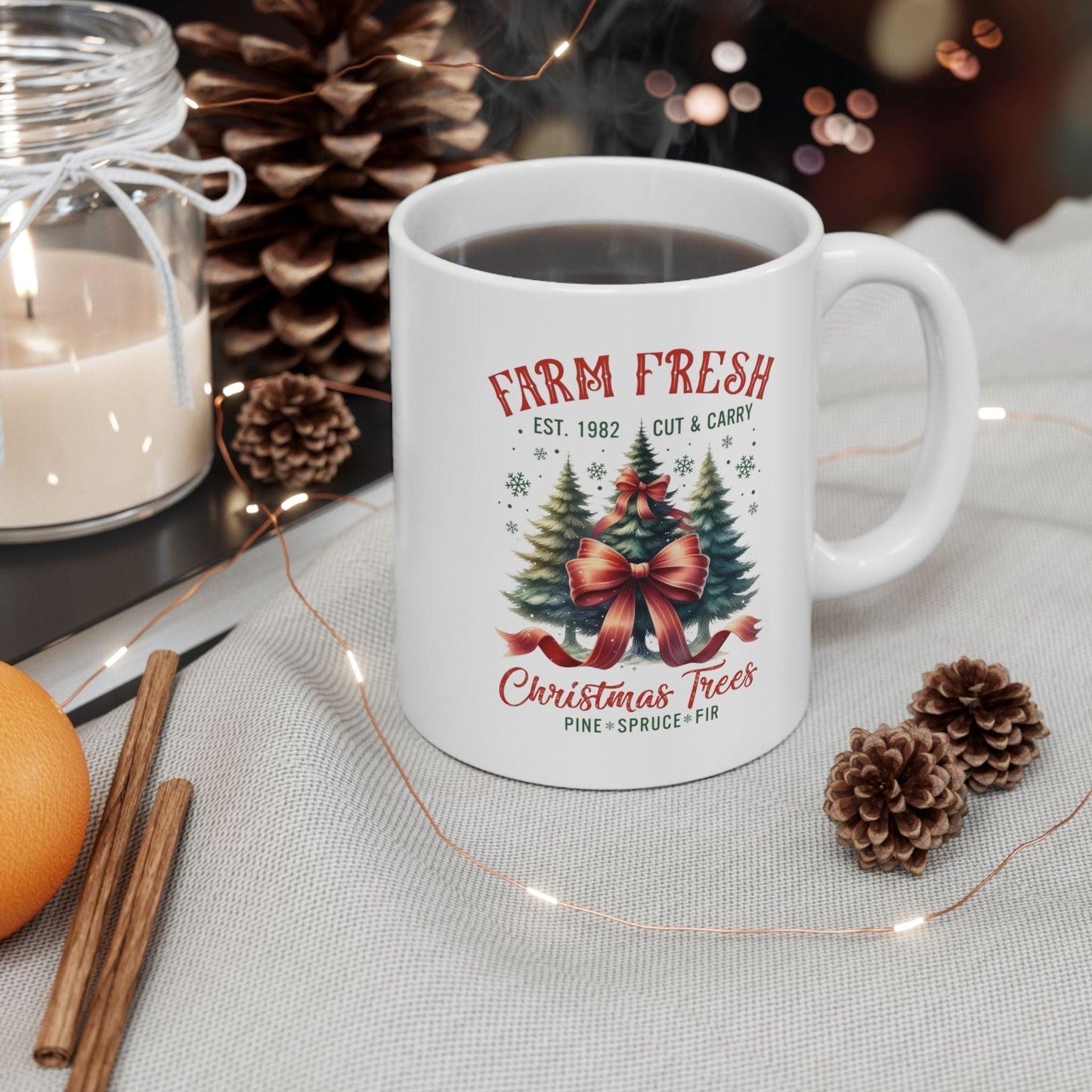 Farm Fresh Christmas Trees Mugs