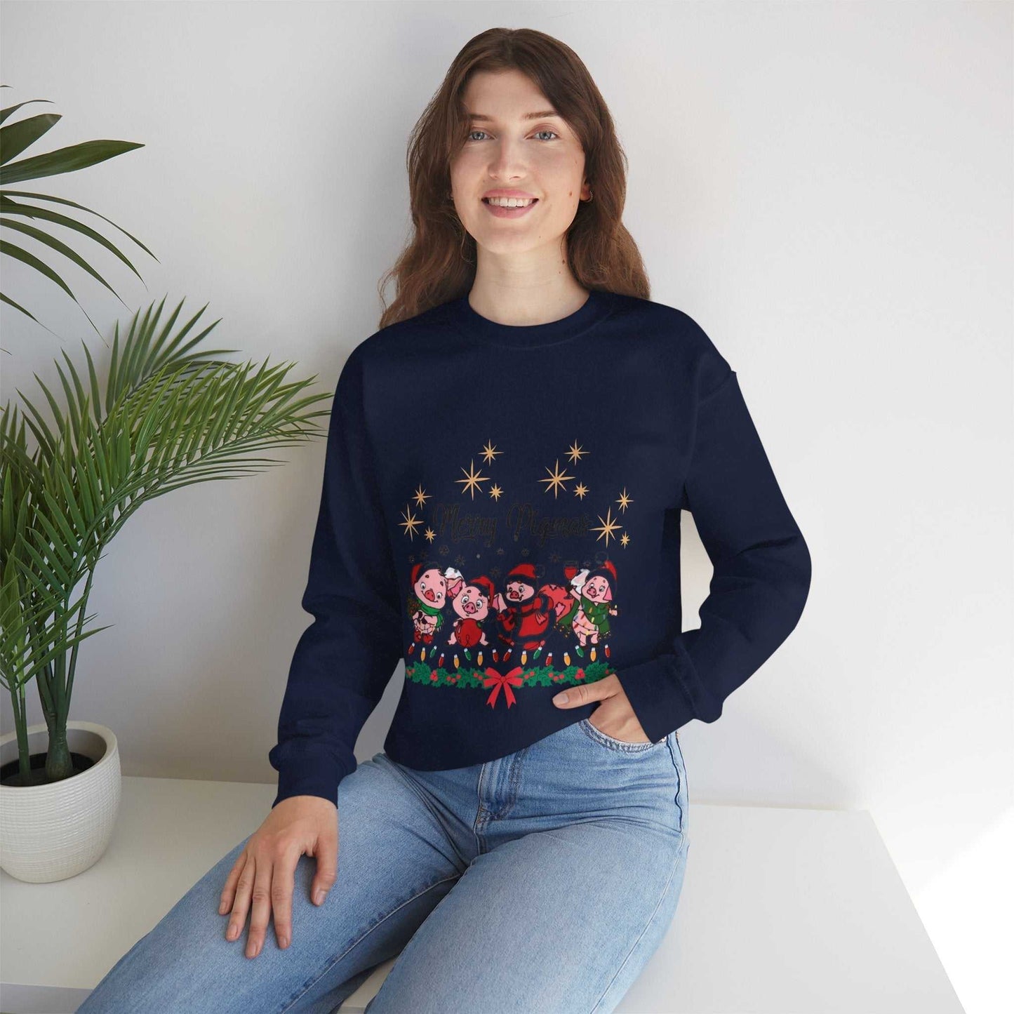 Merry Pigmas Sweatshirt, Funny Farmer Christmas Gift