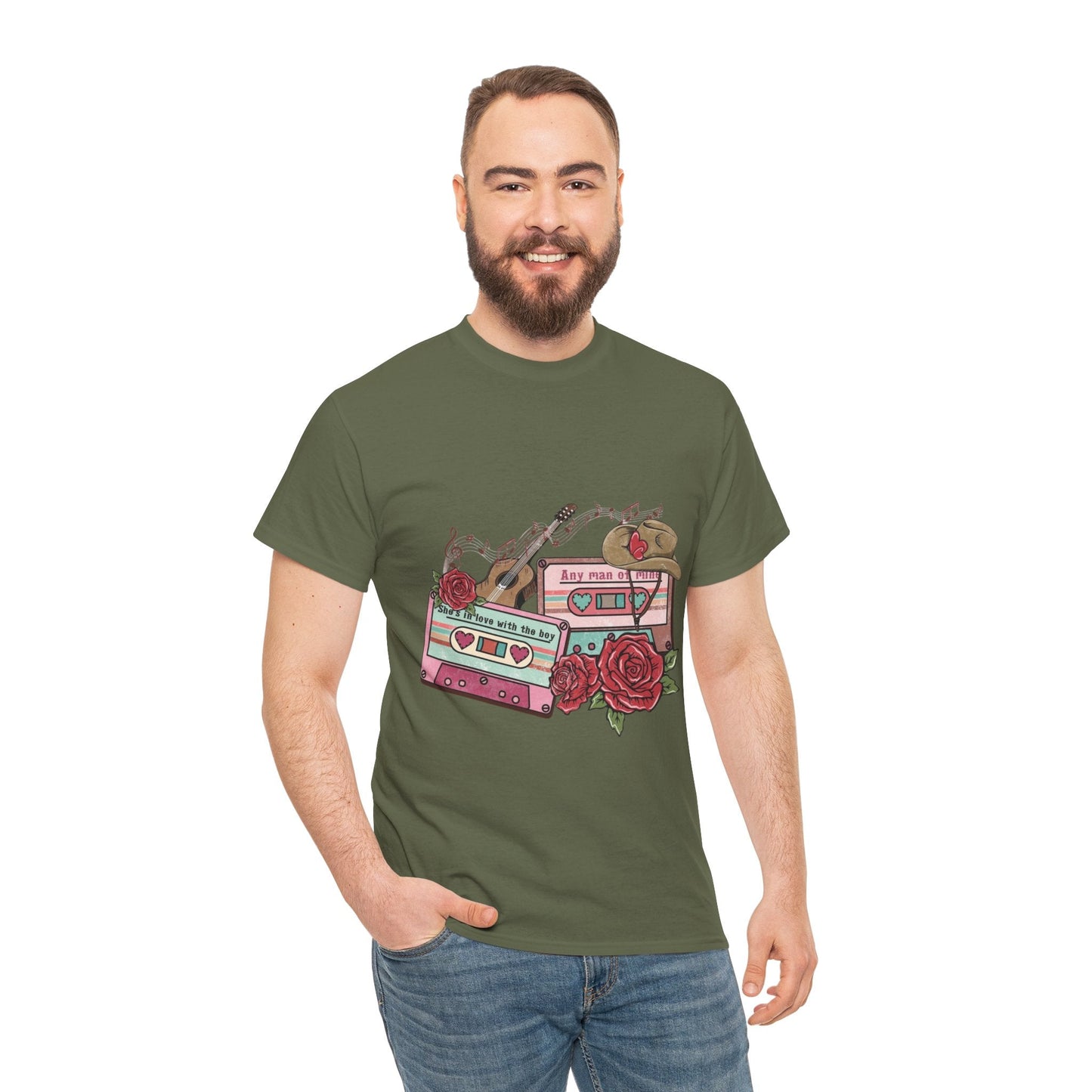 Country Music Love Songs T-Shirt, Retro Cowboy Cassette Love Gift