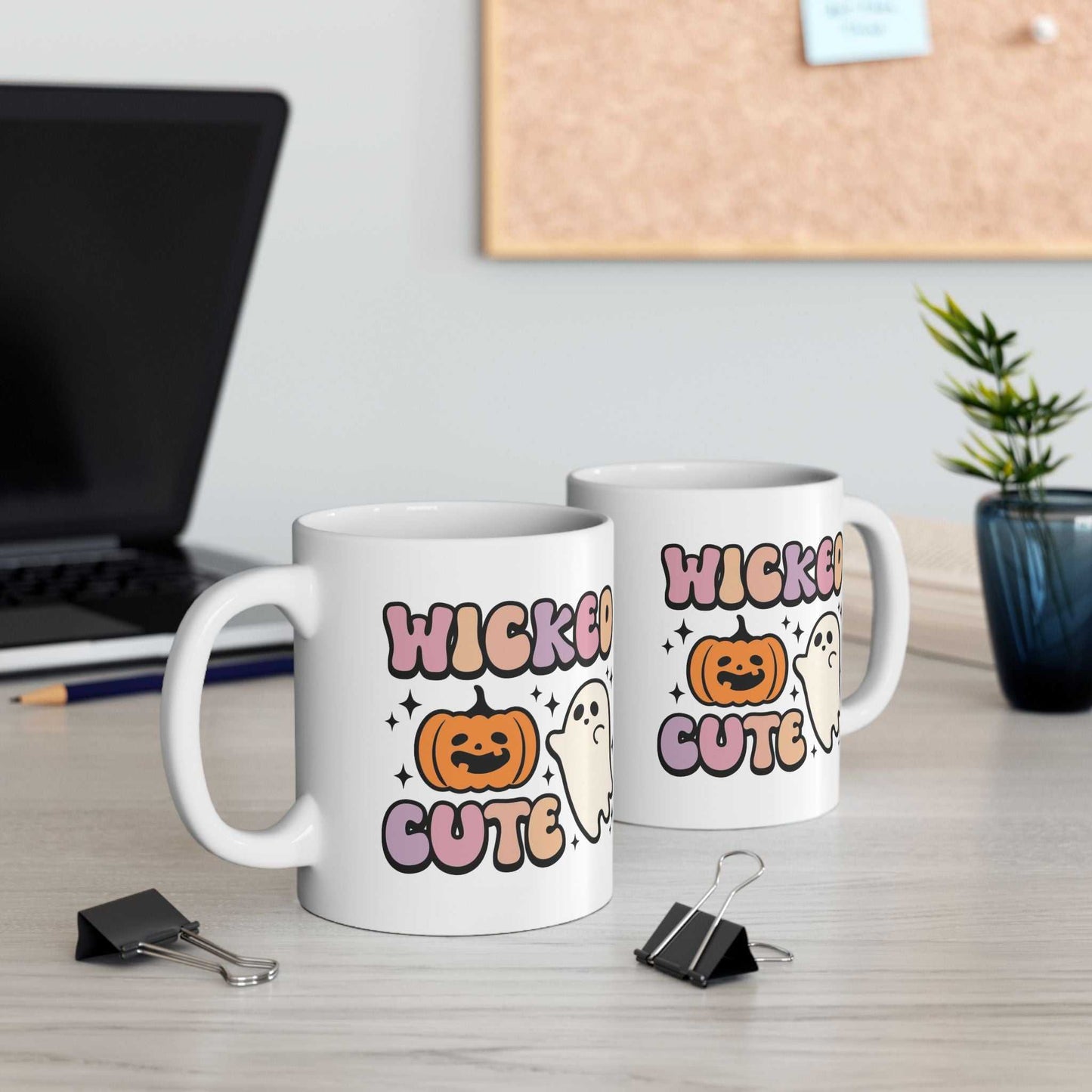Wicked Cute Halloween Mugs, Spooky Fun Mugs Gift