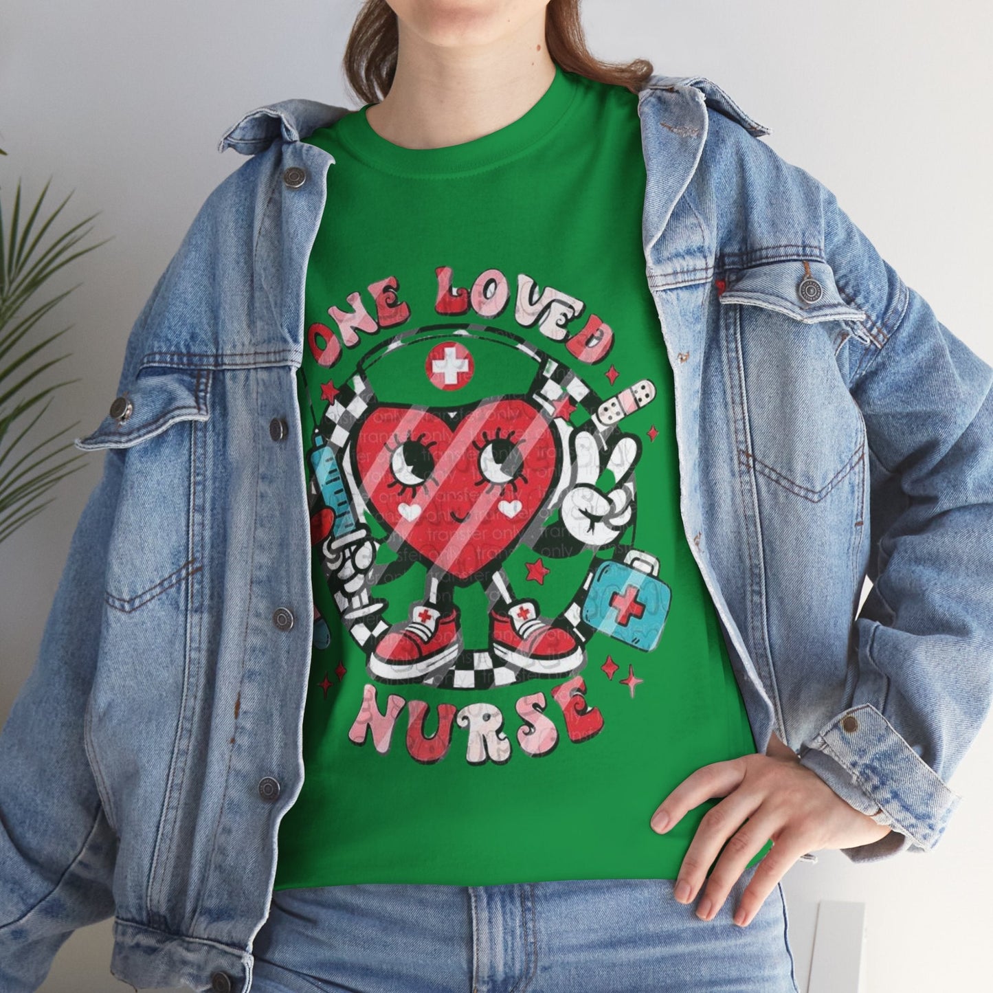 One Love Nurse T-Shirt, Nurse Heart Loved Gift