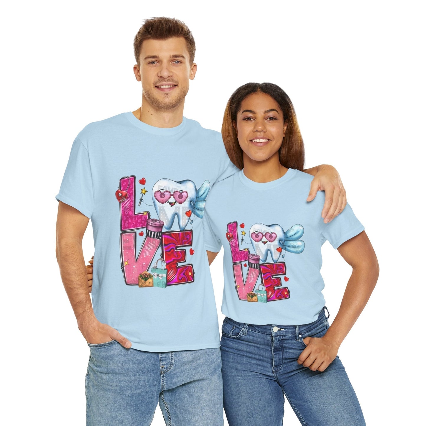 Love Dental Valentine T-Shirt, Dental Hygienist Gift