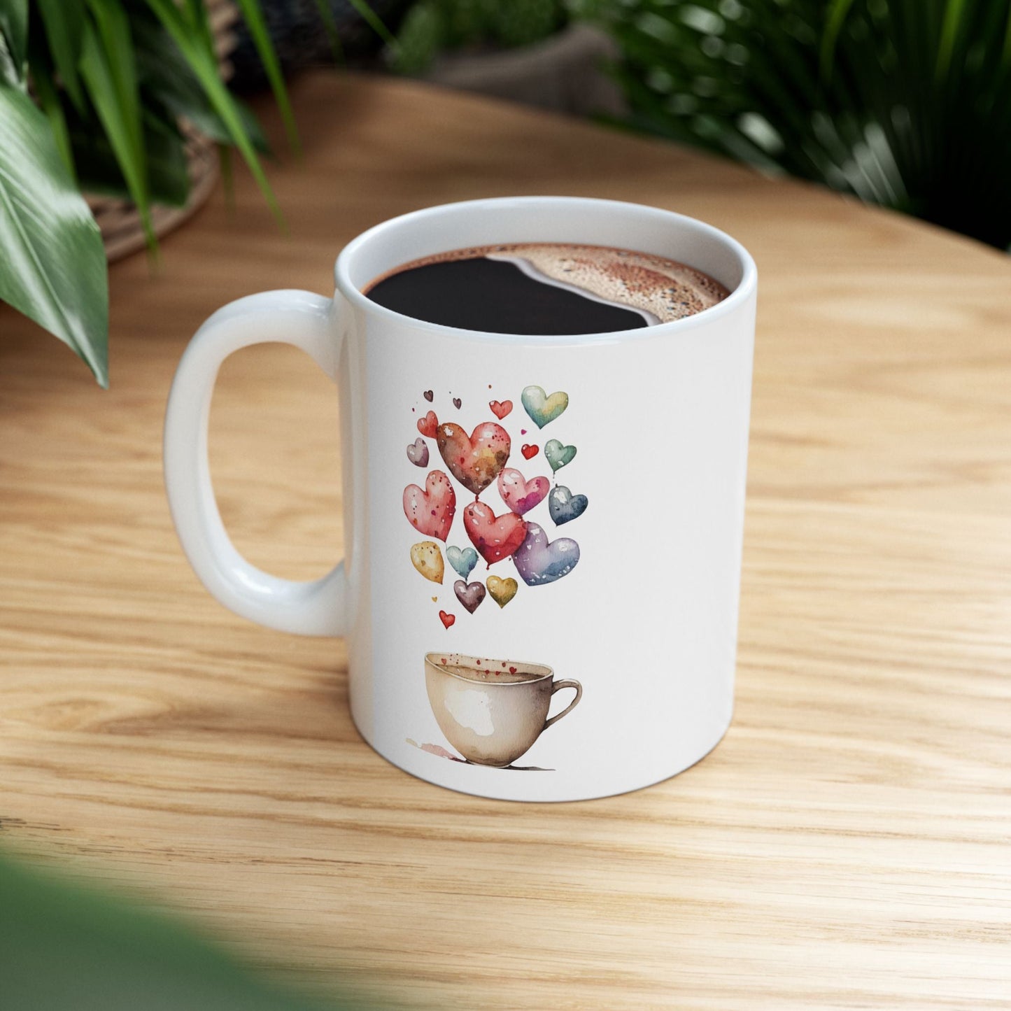 Coffee Is My Valentine Mugs, Cup Coffee Hearts Lover Gift