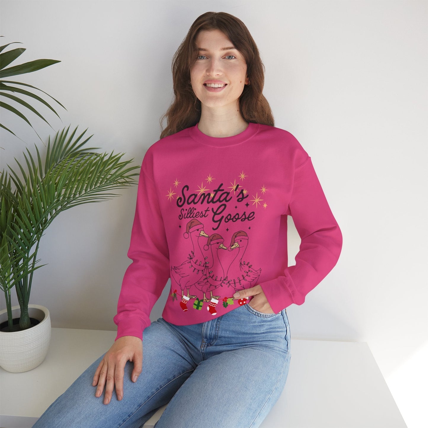 Santas Silliest Goose Sweatshirt, Farmer Christmas Gift