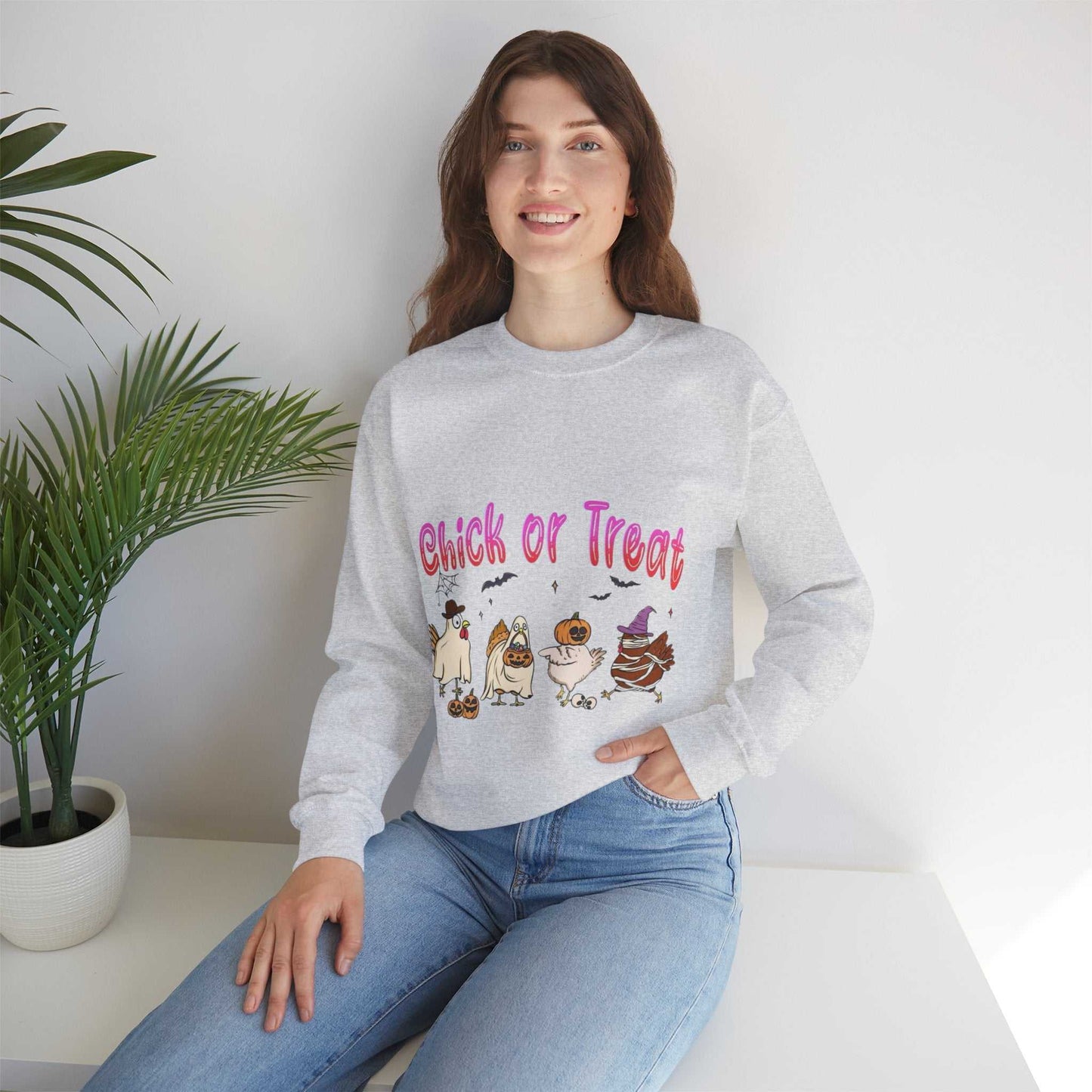Halloween Chicken Sweatshirt, Chicken Lover Gift