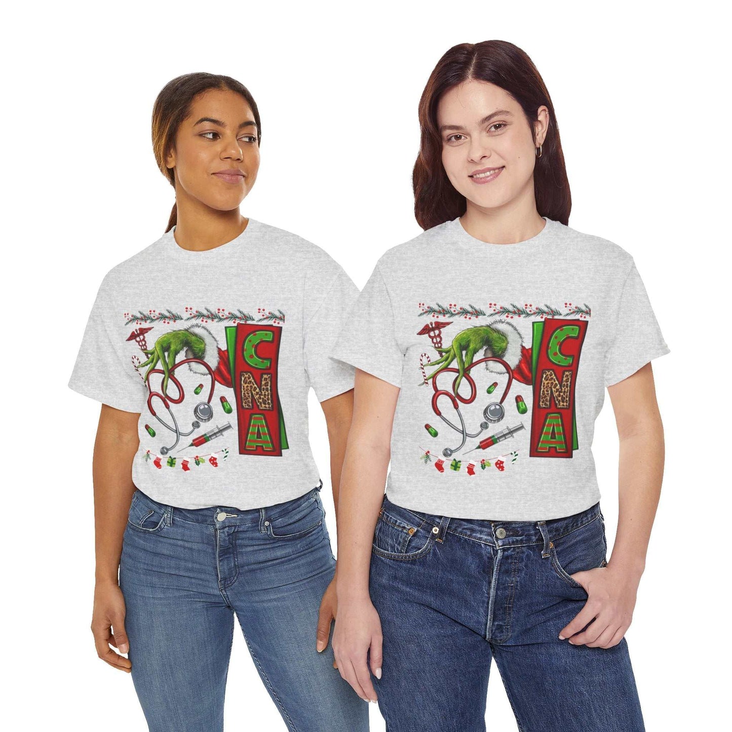 Nurse Stethoscope Christmas T-shirt, Grinch Stethoscope Gift