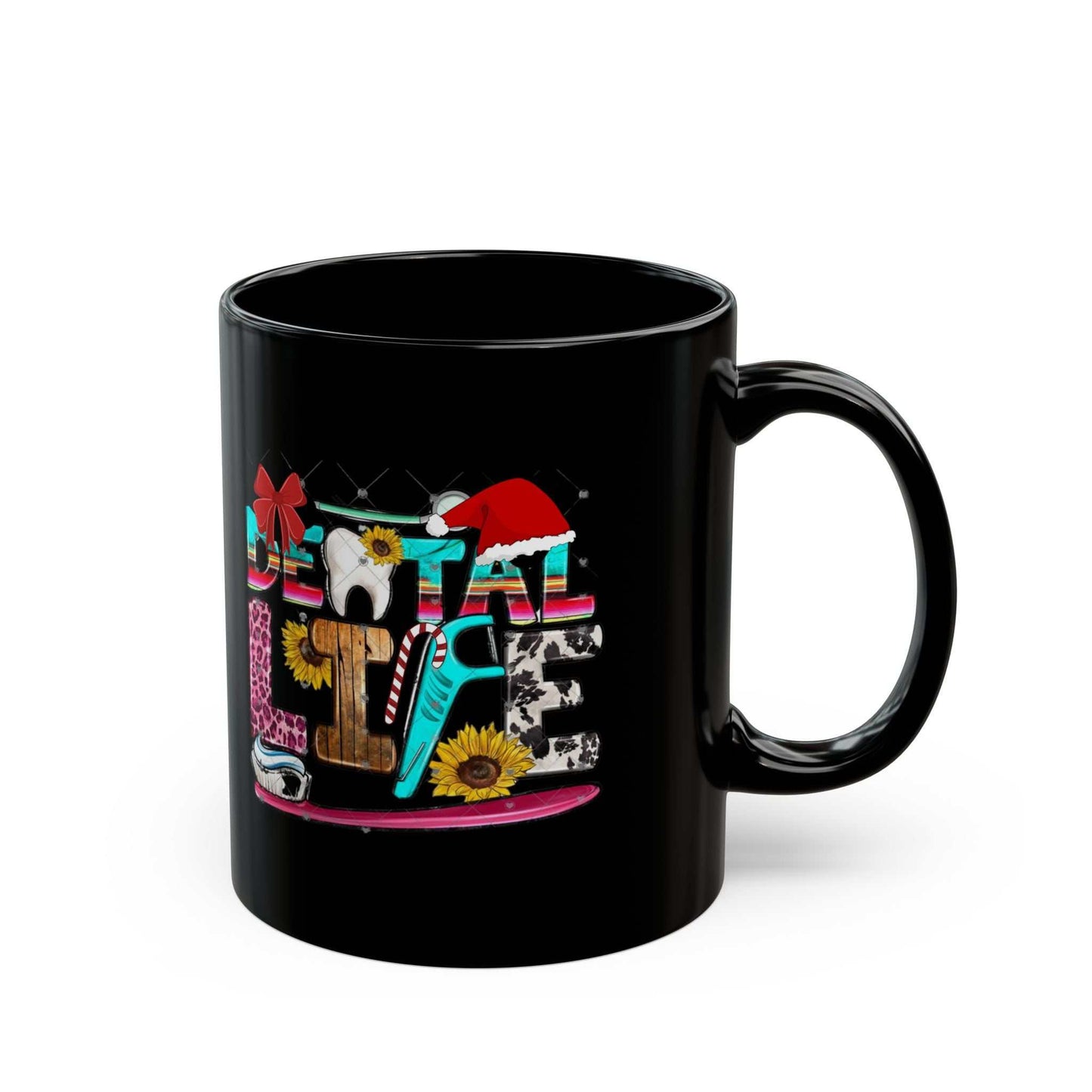 Christmas Dental Life Mugs, Christmas Dentist Gift