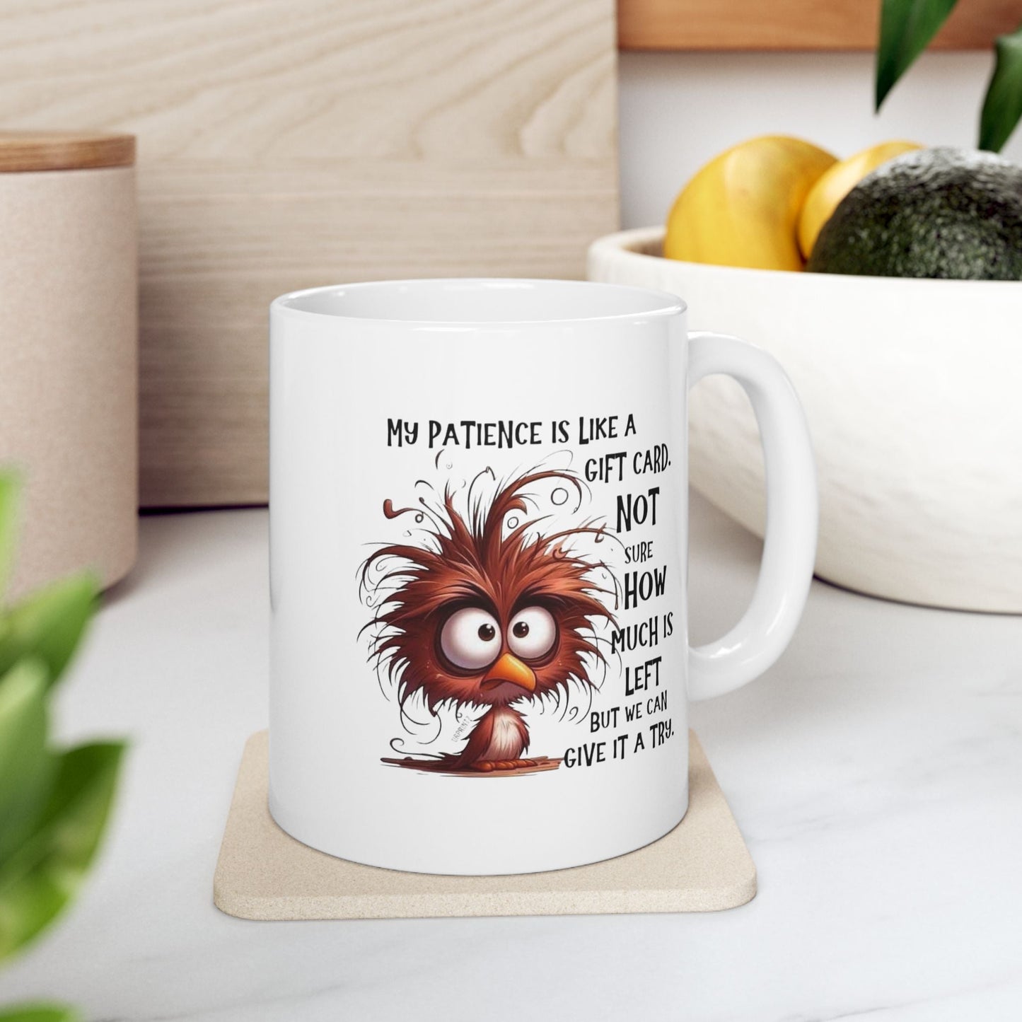 Funny Ceramic Mug - Quirky Gift for Coffee Lovers & Birthdays