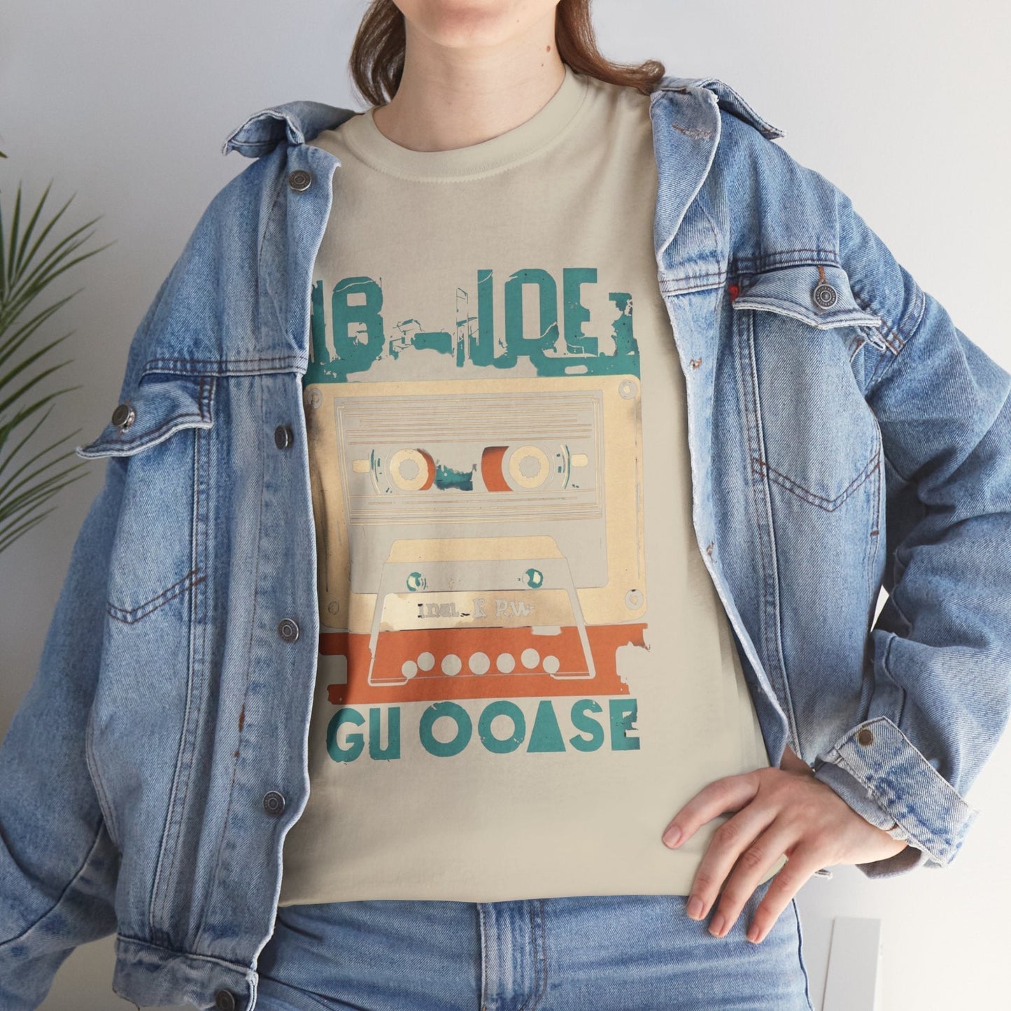 Retro Cassette Unisex Heavy Cotton Tee – Nostalgic Music Apparel